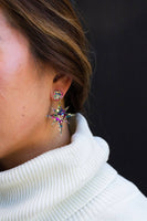 Star of Bethlehem Earrings - Gold Sparkle // Christmas, Holiday