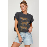TIGERS  VINTAGE GRAPHIC CROP TOP