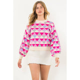 Pattern Knit Sweater