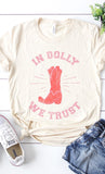 Retro In Dolly We Trust Boot Western Graphic Tee