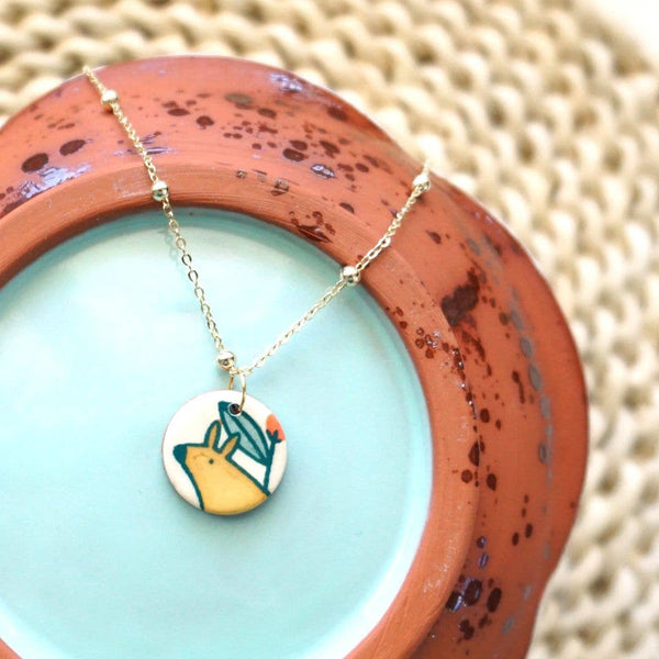 Charm Necklace Deer - Wholesale