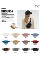C.C Sherpa Fanny Pack: Light Gray