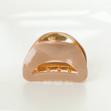 Nadia Solid Curved Metal Claw Clip - Medium