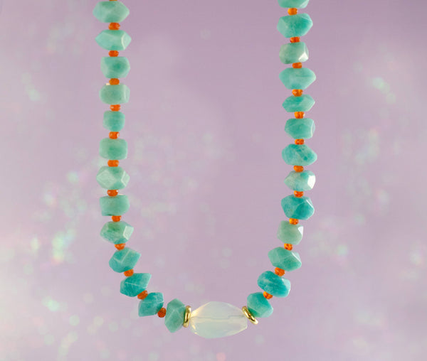 Amazonite Beaded Necklace