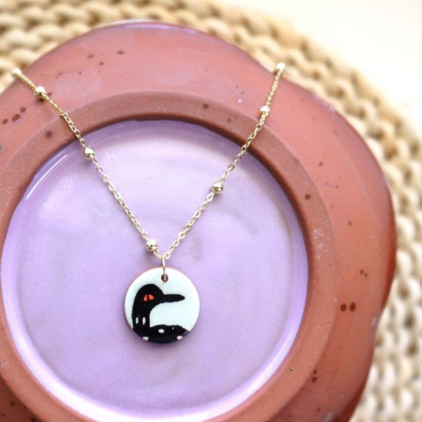 Charm Necklace Loon - Wholesale
