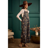 FLORAL PRINT WIDE LEG LIGHTWEIGHT JUMPSUIT OVERALL