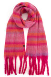 C.C Horizontal Multi Color Stripe Woven Scarf
