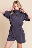 SCUBA ZIP UP ROMPER