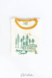 HAPPY CAMPER Ringer Graphic Top
