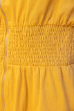 36667 Smocked Waist Zip Up Sleeveless Mini Dress