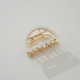 Rosalie Core Classic Half Moon Metal Claw Clip - Small