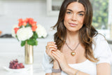 Two-Tone Bubble Heart Statement Necklace