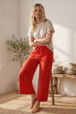 Relaxed Polka Dot Wide Leg Pants