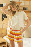 32017 Everly Multi-Stripe Shorts