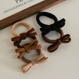 Seamless Bow Hair Tie (Set of 5)