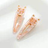 Elodie | Pointed Cat Face Barrette Hair Clip (Set of 2)