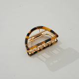 Rosalie Core Classic Half Moon Metal Claw Clip - Small