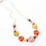 Handmade Dainty Flower Field Necklace For Spring