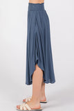 Smocked Waist Flowy Skirt - VNS16762