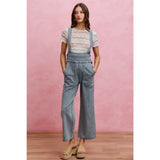 LOW NECKDROP OVERFIT DENIM JUMPSUIT