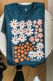 See the good flower | vintage navy crop