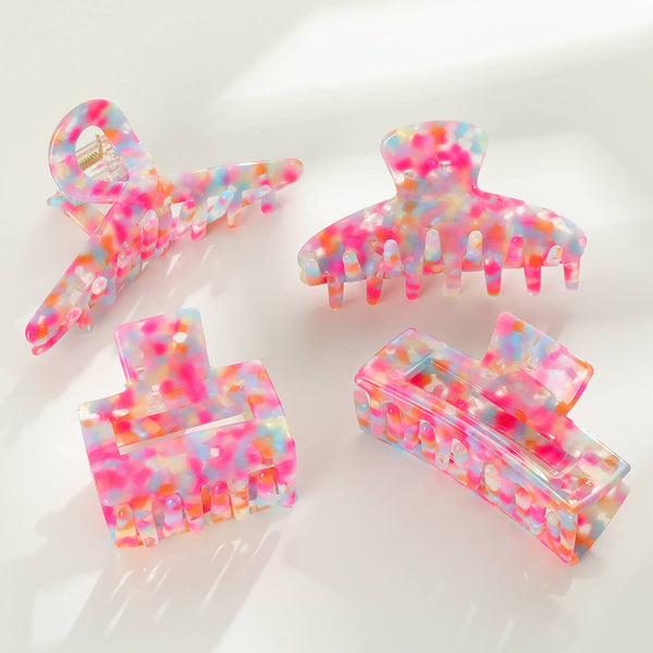 Pink Poolside | Assorted Small/Medium Claw Clips