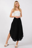 Smocked Waist Flowy Skirt - VNS16762