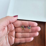 Star of Bethlehem Studs - Gold Sparkle // Jewelry, Earrings, Christmas