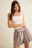 FLORAL JACQUARD SEAMLESS TANK TOP