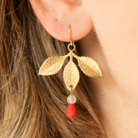 Three leaf Dangle earrings