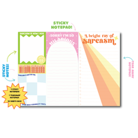 Sarcasm Notepad (funny, gift )