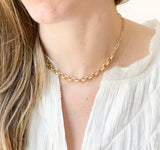 Two Style Gold Paperclip and Rolo and Necklace