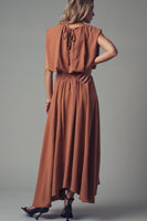 Boho maxi flowy dress set