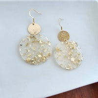 Zoey Earrings - Gold Flake // Holiday, Christmas