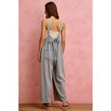 WIDE LEG LIGHTWEIGHT DENIM JUMPSUIT OVERALL