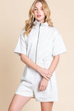 SCUBA ZIP UP ROMPER