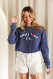 SMALL TOWN GIRL Mineral Graphic Sweatshirt