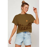 WILD HORSES DESERT  GRAPHIC CROP TOP
