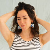 Orange Blossom Dangle Earrings - Wholesale