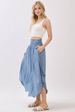 Smocked Waist Flowy Skirt - VNS16762