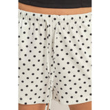 Polka Dot Drawstring Shorts