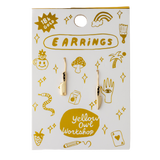 Chef's Knife & Cleaver Gold Earrings - Foodie Cook Chef Gift
