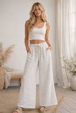 Relaxed Polka Dot Wide Leg Pants