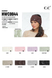 C.C All Over Clear Sequin Headwrap: Pink