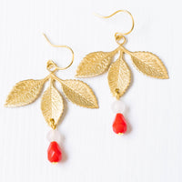 Three leaf Dangle earrings
