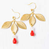 Three leaf Dangle earrings