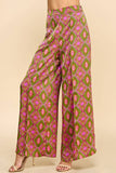CP9954-Abstract Print Full Length Pants