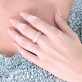Waterproof Gold Crystal Ring