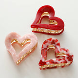 Juliette | VDay Heart Metal Claw Clip
