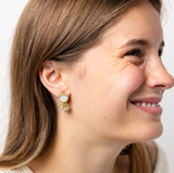 Kimberly Enamel Earring White